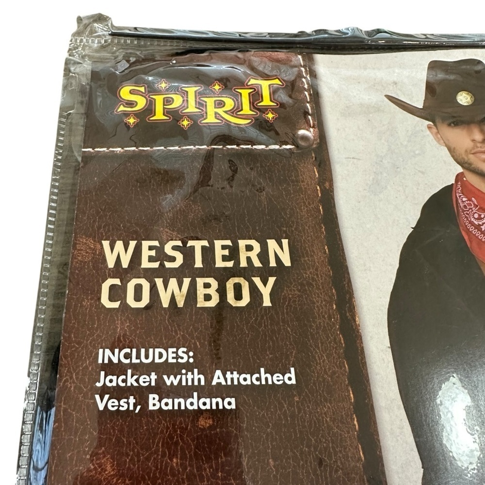 NWT Spirit Halloween Adult L/XL Mens‎ Western Cowboy Costume Yellowstone New - Picture 5 of 7
